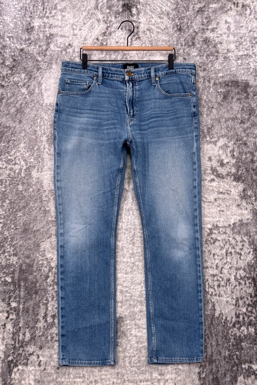 Paige Jeans 36 x 29 Mens Federal Slim Straight Leg Medium Wash Denim